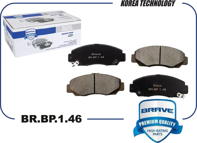 Колодка тормозная передняя (Brave). Артикул BR.BP.1.46
