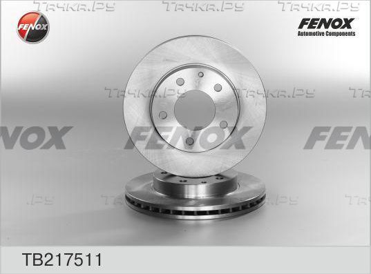 Тормозной диск Fenox передний для Mazda 626 III (GD) 1988-1992. Артикул TB217511