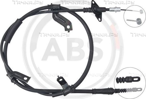 Трос ручника (тросик ручного тормоза) ABS. Артикул K17489