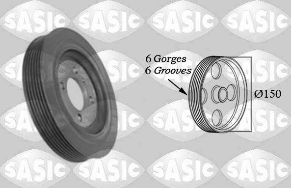 Шкив коленвала Sasic для Kia Cerato I 2004-2009. Артикул 2156081
