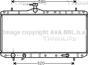 Радиатор охлаждения двигателя AVA. Артикул SZ2063