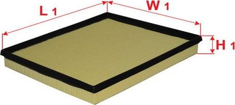 Воздушный фильтр Sakura для Ford Transit VIII 2013-2026. Артикул A-19870