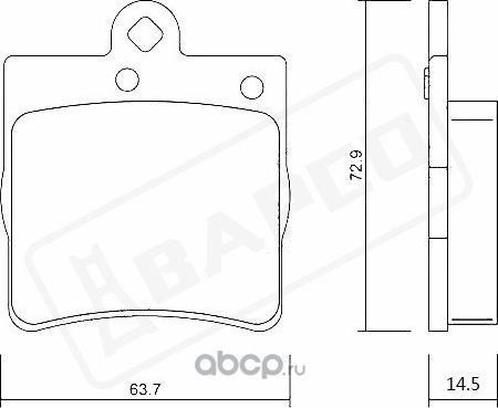 КОЛОДКИ ТОРМОЗНЫЕ ДИСКОВЫЕ ЗАДНИЕ, BP0175 (Bapco) Bapco. Артикул BP0175