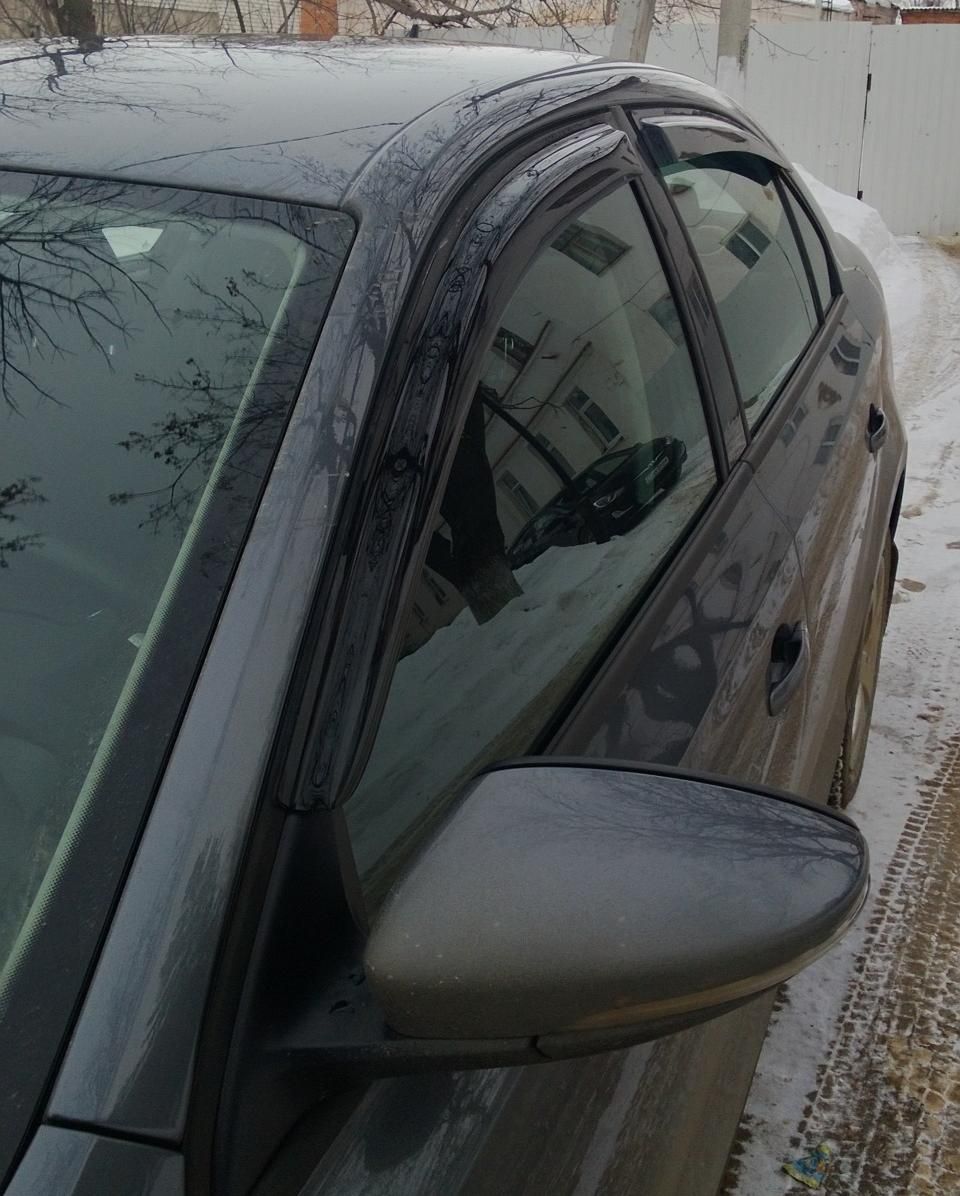 Дефлекторы V-Star для окон Volkswagen Jetta VI 2010-2018. Артикул D17088