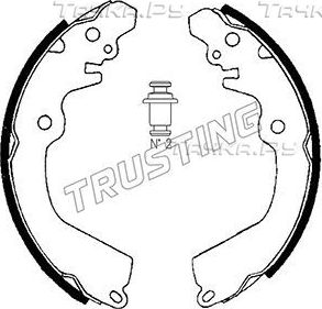Тормозные колодки Trusting задние для Mitsubishi Galant VII 1992-1996. Артикул 064.167