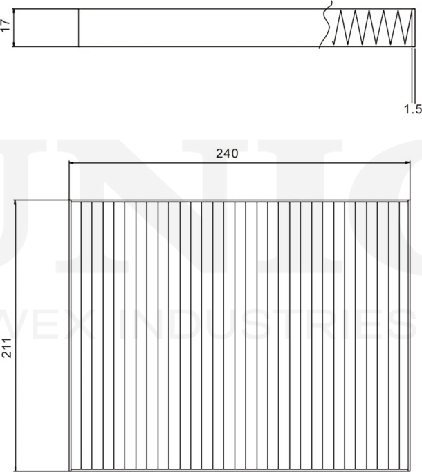 Фильтр салона (Unio). Артикул FLT-40090