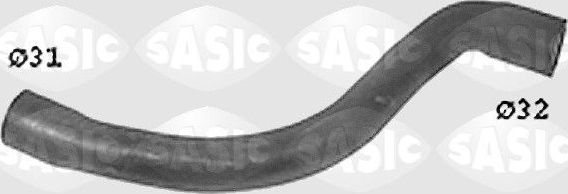 Патрубок радиатора (системы охлаждения) Sasic правый верхний для SEAT Inca I 1995-1998. Артикул SWH6826