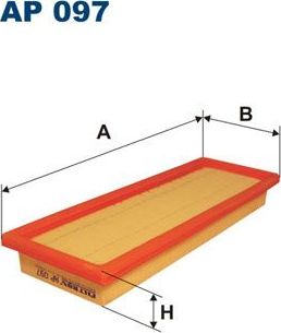 Воздушный фильтр Filtron для Fiat Uno I 1989-1992. Артикул AP 097
