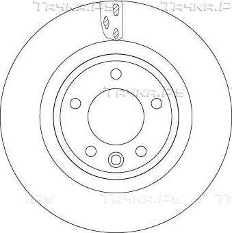 Тормозной диск TRW задний для Land Rover Range Rover Sport II 2016-2026. Артикул DF6956S