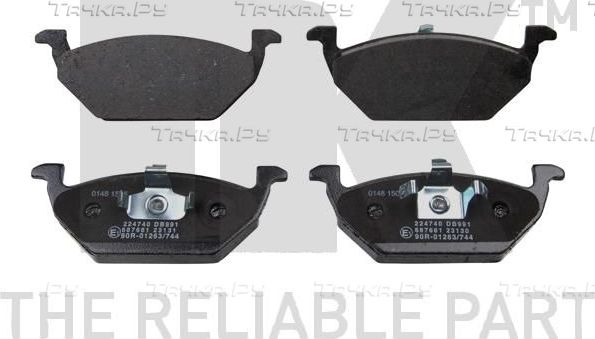 Тормозные колодки NK передние для SEAT Toledo IV 2012-2019. Артикул 224740