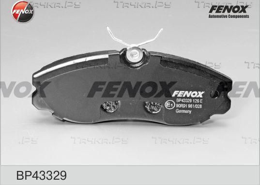 Тормозные колодки Fenox. Артикул BP43329