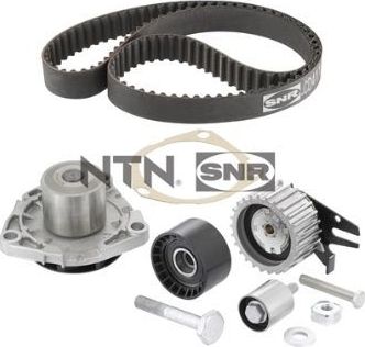 Помпа (водяной насос) с комплектом ремня ГРМ NTN / SNR. Артикул KDP453.380