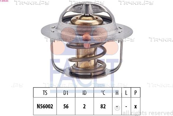 Термостат Facet Made in Italy - OE Equivalent для Subaru Outback IV 2009-2014. Артикул 7.8954S