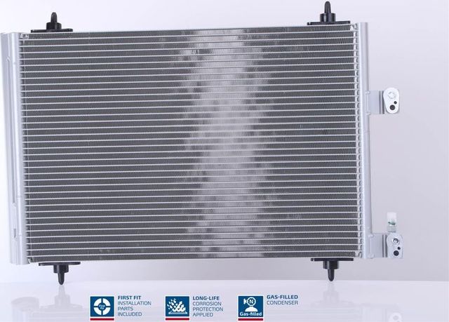 Радиатор кондиционера (конденсатор) Nissens (алюминий) для Citroen C5 I 2001-2004. Артикул 94560