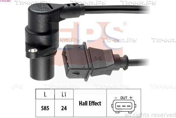 Датчик положения коленвала EPS Made in Italy - OE Equivalent для Volkswagen Golf IV 1998-2002. Артикул 1.953.082