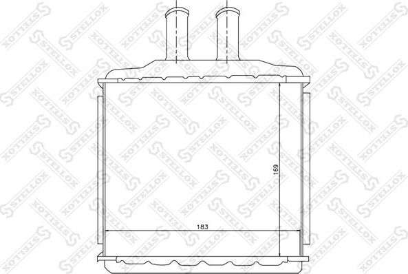 Радиатор отопителя (печки) Stellox. Артикул 10-35105-SX