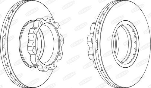 Тормозной диск BERAL. Артикул BCR215A