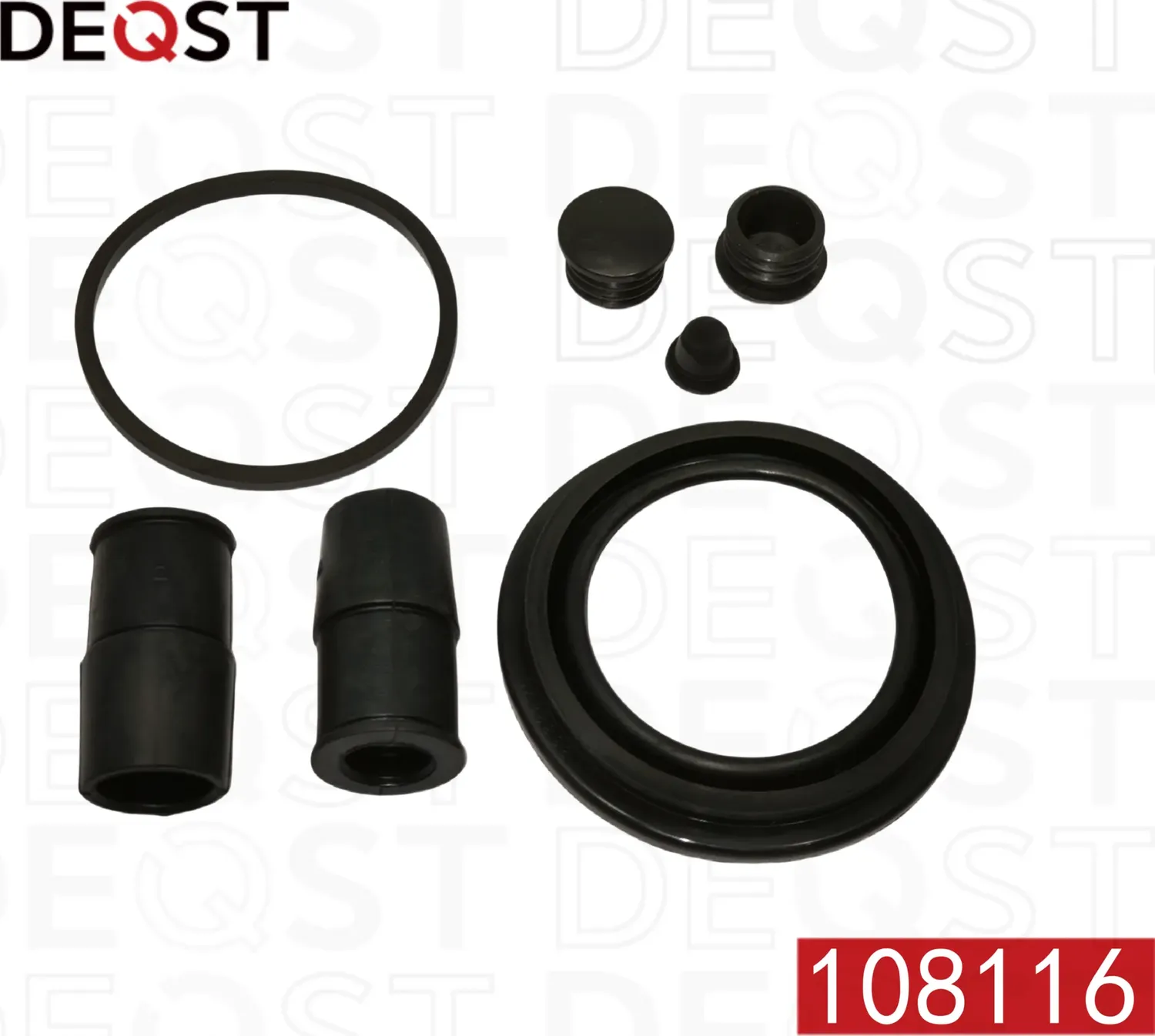 Ремкомплект тормозного суппорта переднего (для поршня O 57mm, суппорт ATE). Прим (Deqst). Артикул 108116