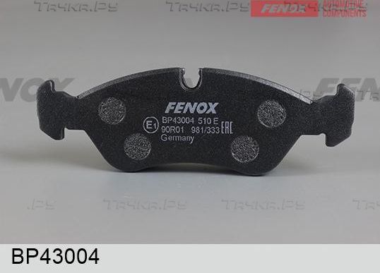 Тормозные колодки Fenox передние для Daewoo Lanos 1997-2008. Артикул BP43004