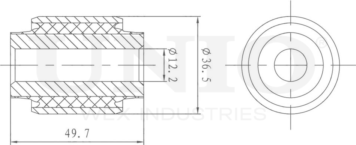 Сайлентблок рычага подвески (Unio). Артикул RMP-20115