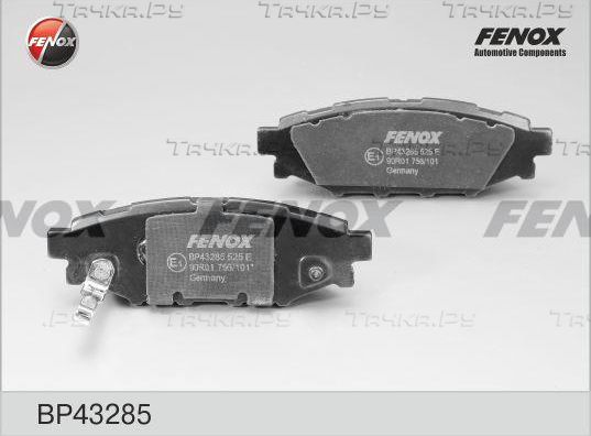 Тормозные колодки Fenox задние для Subaru Outback IV 2009-2014. Артикул BP43285