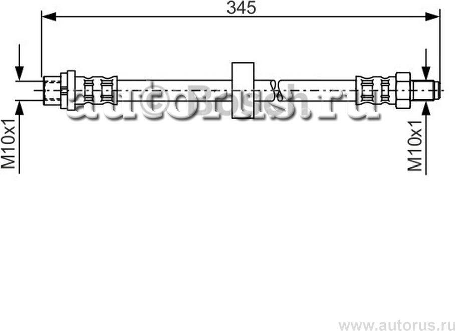 Тормозной шланг Bosch. Артикул 1 987 481 168