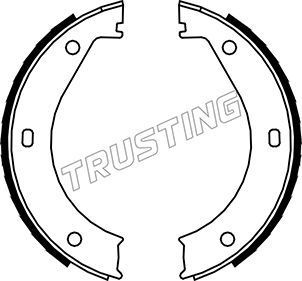 Тормозные колодки (стояночная тормозная система) Trusting задние для Alpina B8 E36 1995-1998. Артикул 019.023