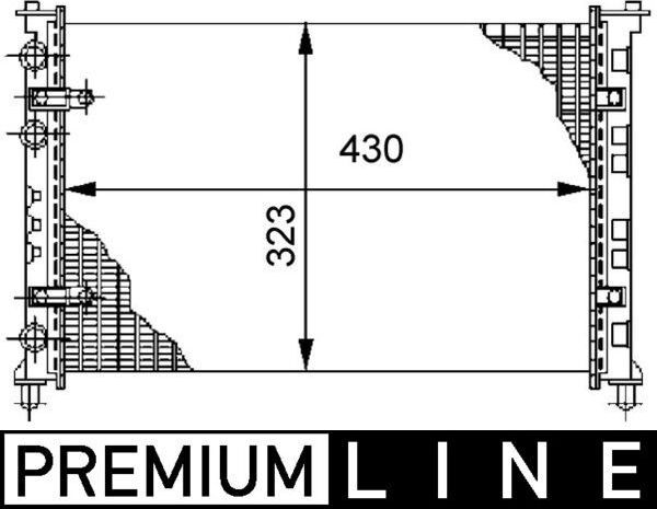 Радиатор охлаждения двигателя Mahle Premium. Артикул CR 272 000P