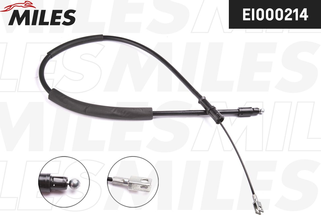 Трос ручника (тросик ручного тормоза) Miles. Артикул EI000214
