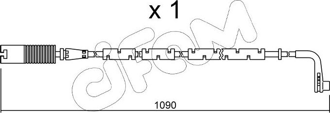 Датчик износа тормозных колодок  Metelli. Артикул SU.206
