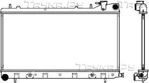 Радиатор охлаждения двигателя Sakura для Subaru Impreza I 1996-2000. Артикул 3421-1013