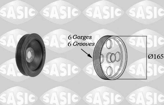 Шкив коленвала Sasic для Fiat Tipo 356 2015-2026. Артикул 2156079