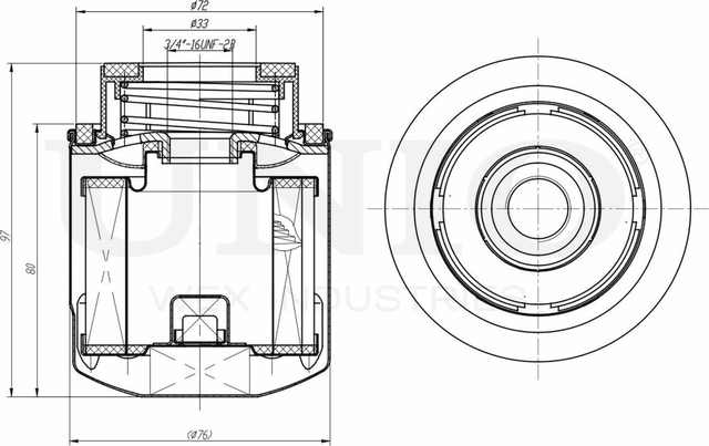 Фильтр масляный (Unio). Артикул FLT-20009