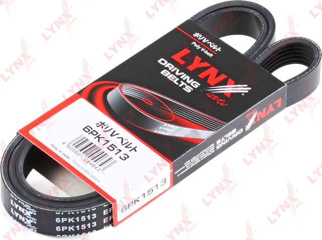 Приводной ремень поликлиновой LYNXauto для Hyundai Santa Fe II 2006-2012. Артикул 6PK1513