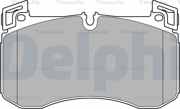 Тормозные колодки Delphi (Low-Metallic) передние для Mercedes-Benz GLS II (X167) 2019-2026. Артикул LP3728