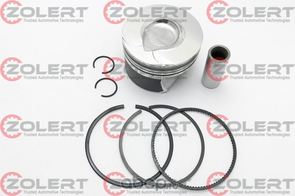 Поршень +0.25 комплект с кольцами (Zolert). Артикул ZABR09