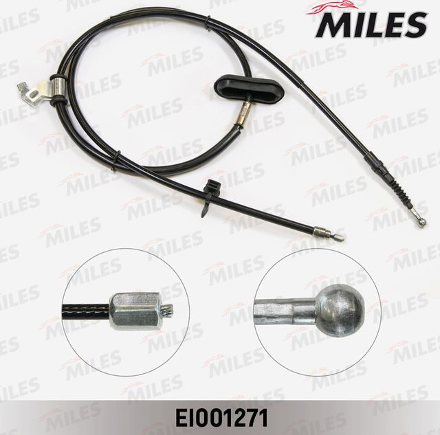 Трос ручника (тросик ручного тормоза) Miles задний правый для Opel Astra J 2009-2017. Артикул EI001271