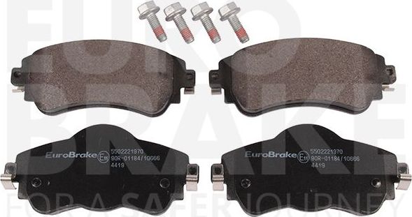 Тормозные колодки Eurobrake. Артикул 5502221970