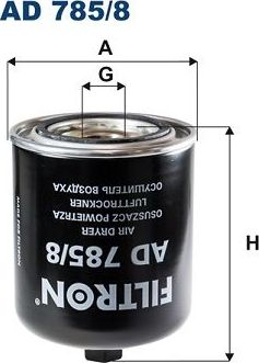Патрон осушителя воздуха пневмосистемы Filtron. Артикул AD 785/8