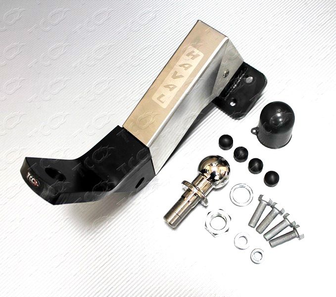 Фаркоп ТСС под американский квадрат для Haval H9 2017-2026 с накладкой с надписью Haval. Артикул TCU00199