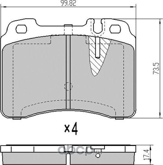 Колодки тормозные FR MERCEDES W210W202 94-02 (SAT). Артикул STA0054200220