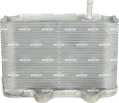 Радиатор масляный (маслоохладитель) для двигателя NRF (алюминий). Артикул 31291