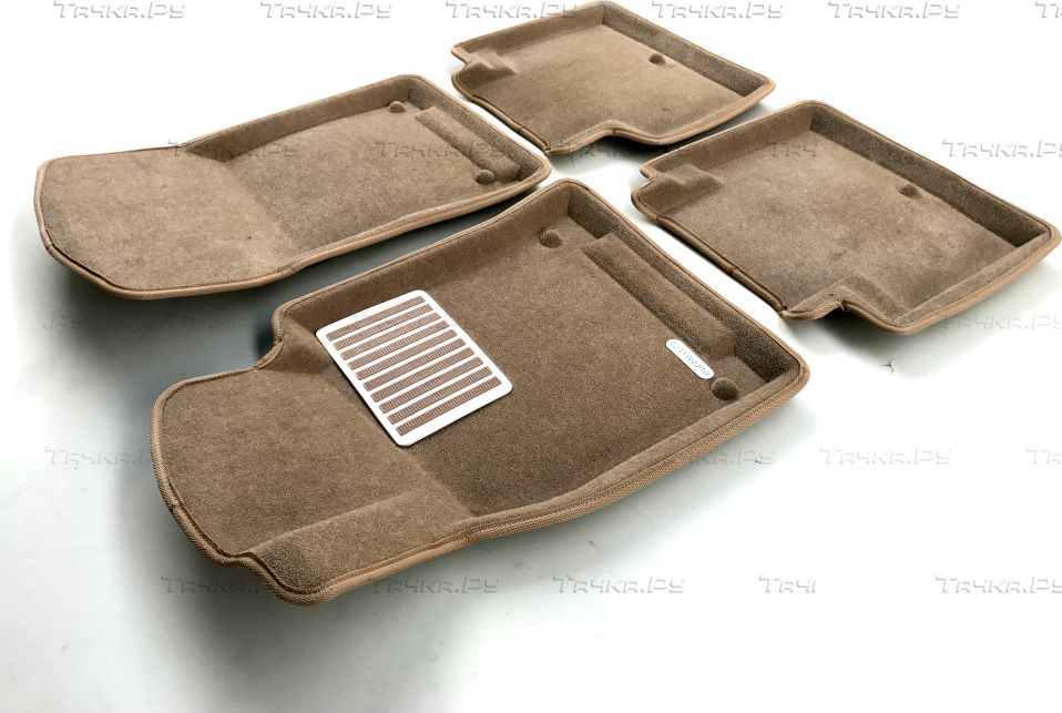 Коврики текстильные Euromat 3D Lux для салона Infiniti M Y51 2010-2014 Бежевые. Артикул EM3D-002812T