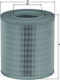 Воздушный фильтр Mahle-Knecht. Артикул LX 1253