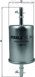 Топливный фильтр Mahle-Knecht для Audi A3 II (8P) 2003-2008. Артикул KL 84