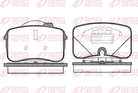 Тормозные колодки Remsa передние для Audi 100 IV (C4) 1991-1994. Артикул 0328.00