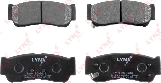 Тормозные колодки LYNXauto. Артикул BD-3616