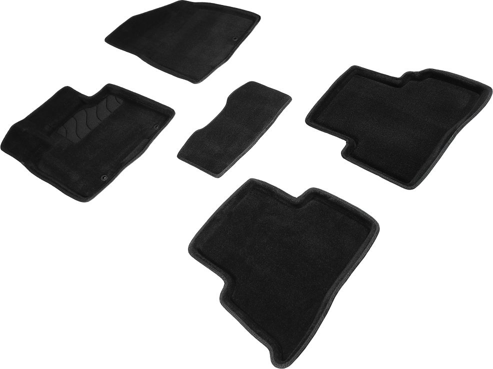 Коврики 3D Seintex для салона Kia Sportage IV рестайлинг 2018-2026 ЧЕРНЫЕ. Артикул 96364