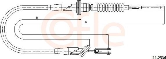 Трос сцепления Cofle для Opel Agila A 2004-2007. Артикул 11.2536