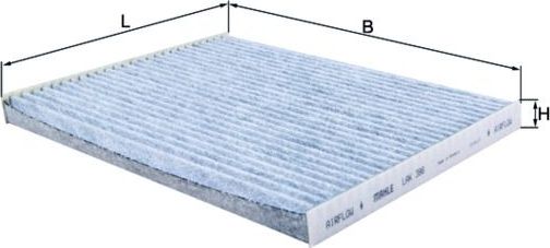Салонный фильтр Mahle. Артикул LAK 396